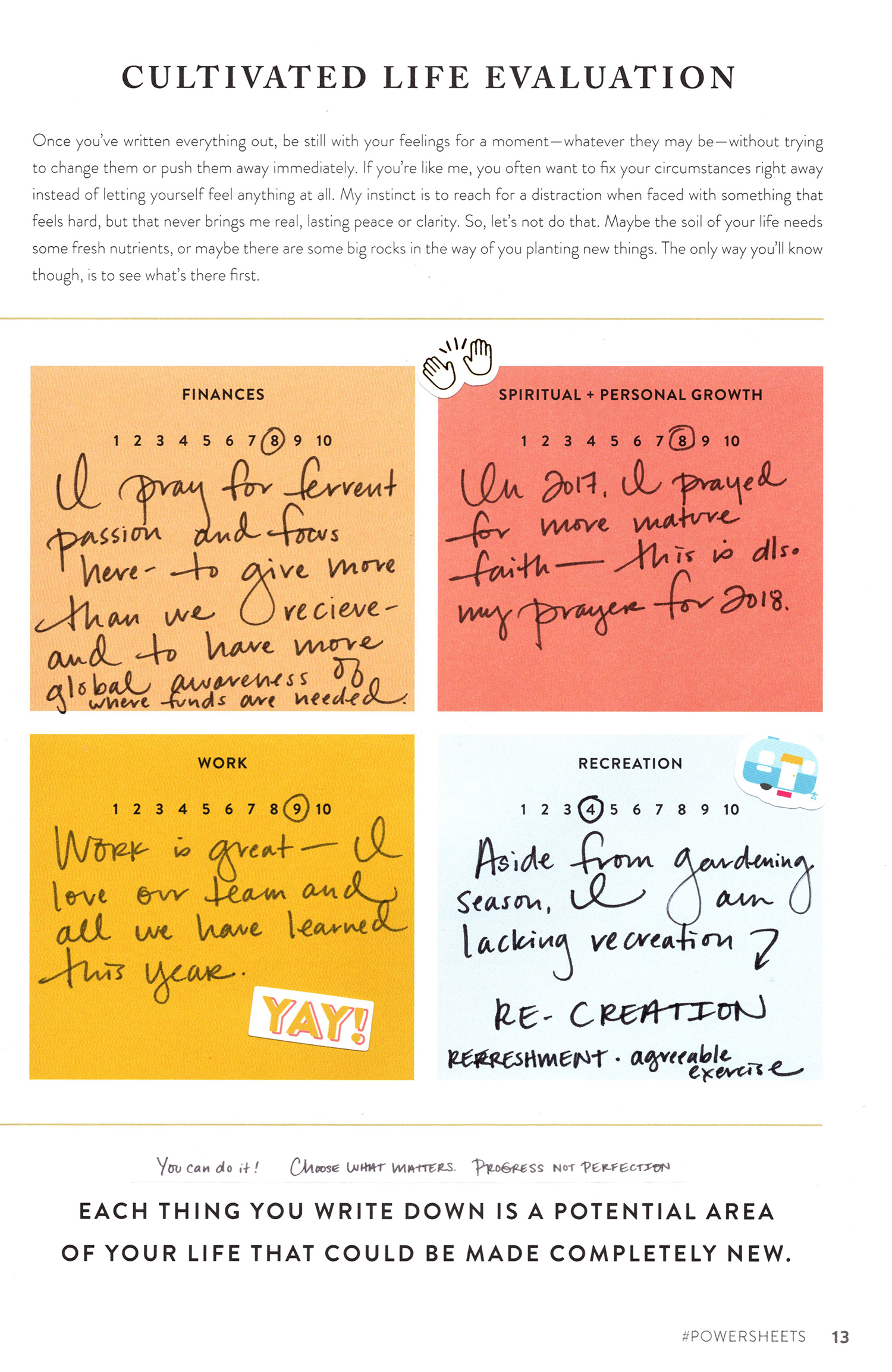 PowerSheet Examples | Lara Casey
