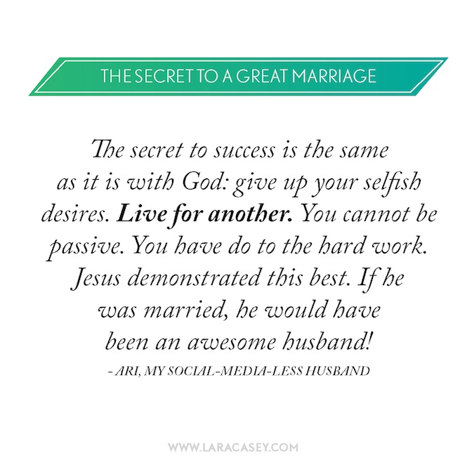 secret to marriage lara casey